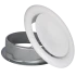 Bouche VMC 100 mm Réglable en Acier Blanc Laqué - Insufflation - Durable et Élégante - VMC Simple et Double Flux - Installation Mur ou Plafond - DN100