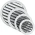Grille de Ventilation Ronde 125 mm en Fonte d'Aluminium - Filet Anti Insectes - Durable et Résistante aux Intempéries - Extérieure/Intérieure - DN125