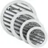 Grille de Ventilation Ronde 125 mm en Fonte d'Aluminium - Filet Anti Insectes - Durable et Résistante aux Intempéries - Extérieure/Intérieure - DN125
