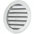 Grille de Ventilation Ronde 125 mm en Fonte d'Aluminium - Filet Anti Insectes - Durable et Résistante aux Intempéries - Extérieure/Intérieure - DN125