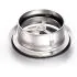 Bouche VMC 150 mm en acier inoxydable brossé - Réglable - Inox 304 - Extraction/Insufflation - Pour conduit VMC et hotte - Installation mur ou plafond