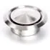 Bouche VMC 125 mm en acier inoxydable brossé - Réglable - Inox 304- Extraction/Insufflation - Pour conduit VMC et hotte - Installation mur ou plafond