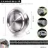 Bouche VMC 125 mm en acier inoxydable brossé - Réglable - Inox 304- Extraction/Insufflation - Pour conduit VMC et hotte - Installation mur ou plafond