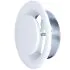 Bouche VMC 150 mm Réglable en Acier Blanc Laqué - Extraction - Durable et Élégante - VMC Simple et Double Flux - Installation Mur ou Plafond - DN150
