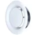 Bouche VMC 150 mm Réglable en Acier Blanc Laqué - Extraction - Durable et Élégante - VMC Simple et Double Flux - Installation Mur ou Plafond - DN150