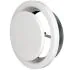 Bouche VMC 160 mm Réglable en Acier Blanc Laqué - Extraction - Durable et Élégante - VMC Simple et Double Flux - Installation Mur ou Plafond - DN160