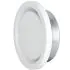 Bouche VMC 160 mm Réglable en Acier Blanc Laqué - Extraction - Durable et Élégante - VMC Simple et Double Flux - Installation Mur ou Plafond - DN160