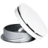 Bouche VMC 160 mm Réglable en Acier Blanc Laqué - Insufflation - Durable et Élégante - VMC Simple et Double Flux - Installation Mur ou Plafond - DN160