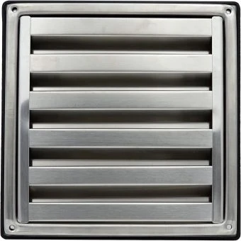 Grille de ventilation murale inox Ø125 mm